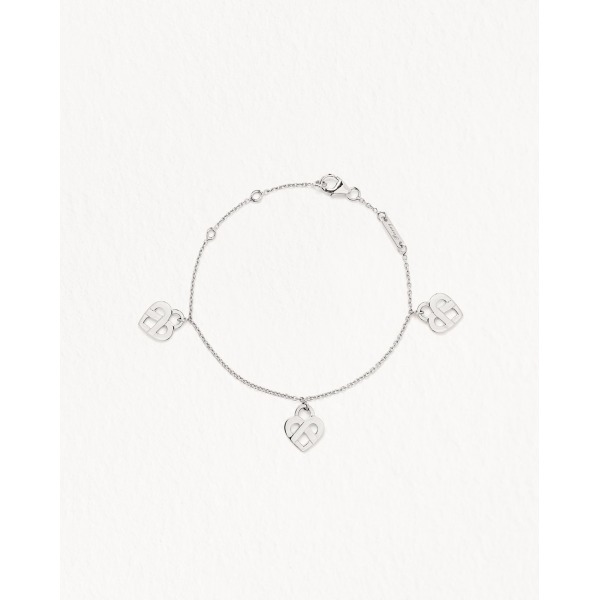 Bracelet Poiray Multi Coeur Entrelacé Or Blanc