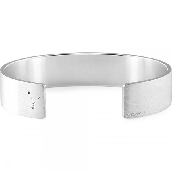 Bracelet Le Gramme ruban le 41g en argent 925 brossé lisse