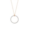 Collier Ginette NY Mini Diamond Circle Or Rose