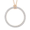 Collier Ginette NY Mini Diamond Circle Or Rose