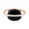 Bague Morganne Bello Aurore Onyx & Diamants Or Rose