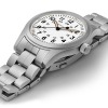 Montre Hamilton Khaki Field Mechanical Cadran Blanc Bracelet Acier