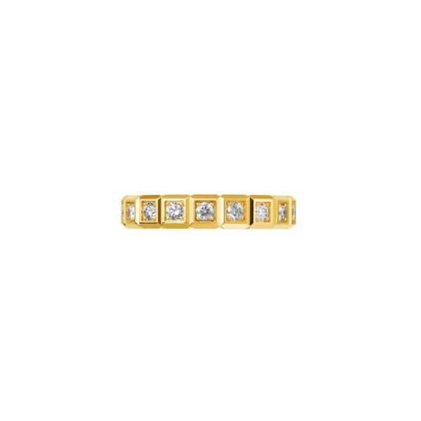 Bague Chopard Ice Cube Pure Or Jaune & Diamants Sertis