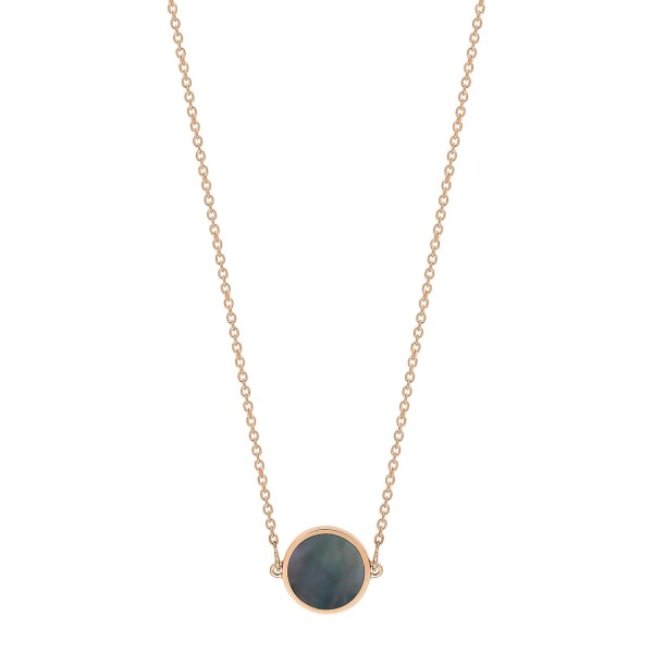 Collier Ginette NY Mini Ever Black Mop Disc On Chain