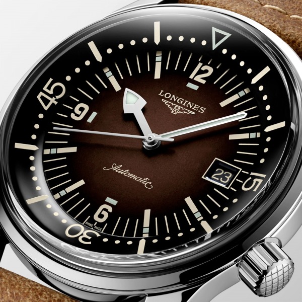 Montre Longines Legend Diver Auto Cadran Brun