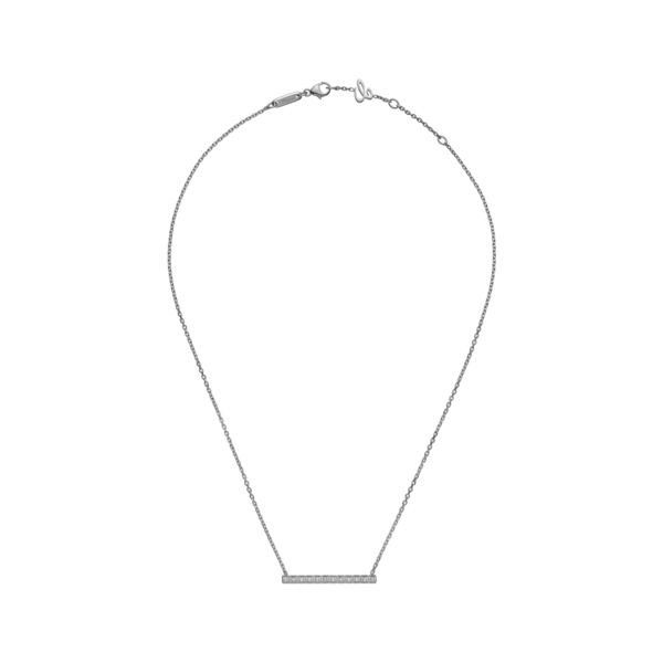 Collier Chopard Ice Cube Pure Diamants or blanc  sur chaîne