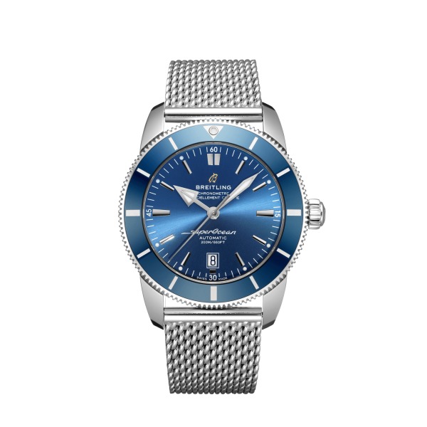 Montre Breitling Superocean Héritage 46 mm Bleu bracelet acier