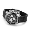 Montre Breitling  Superocean Heritage B01 44 mm Chronographe Acier Noir Bracelet caoutchouc Aéro Classic boucle déployante