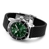 Montre Breitling Superocean Héritage 42 mm Cadran Vert bracelet Caoutchouc