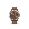 Montre Garmin Vivomove Sport Peach Gold Bracelet Chocolat