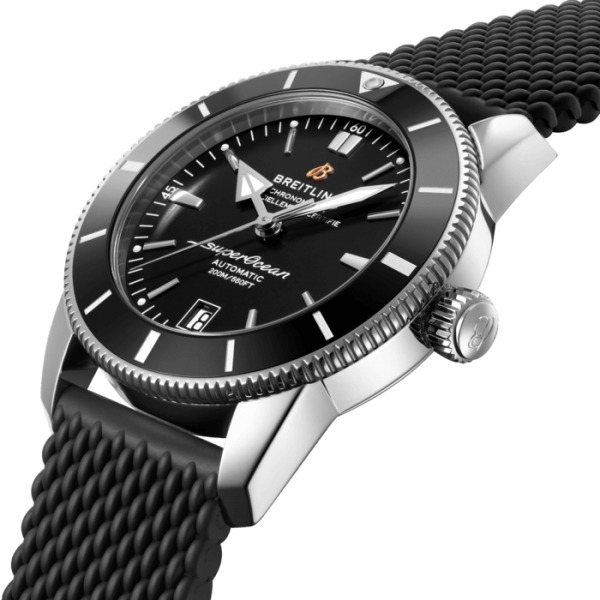 Montre Breitling Superocean Héritage 42 mm Noir bracelet Caoutchouc