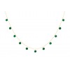 Collier La Brune & La Blonde Polka 11 Malachite Or Jaune