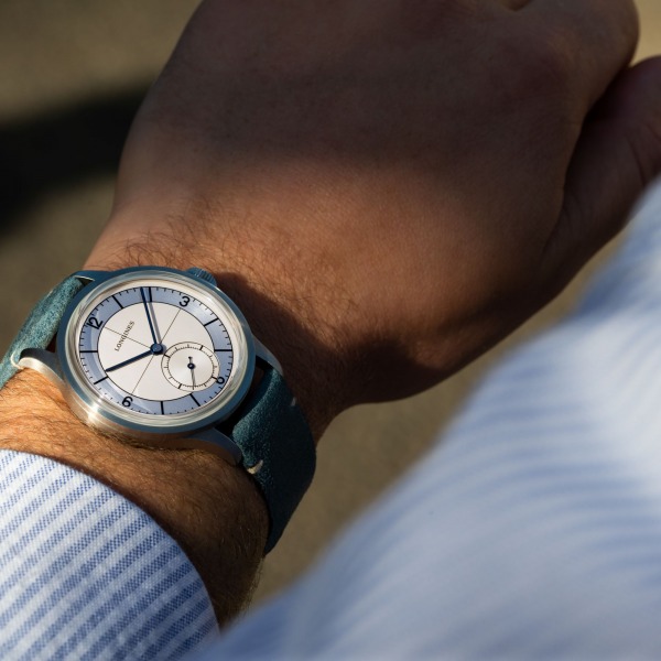 Montre Longines Heritage Classic Bracelet Cuir Bleu