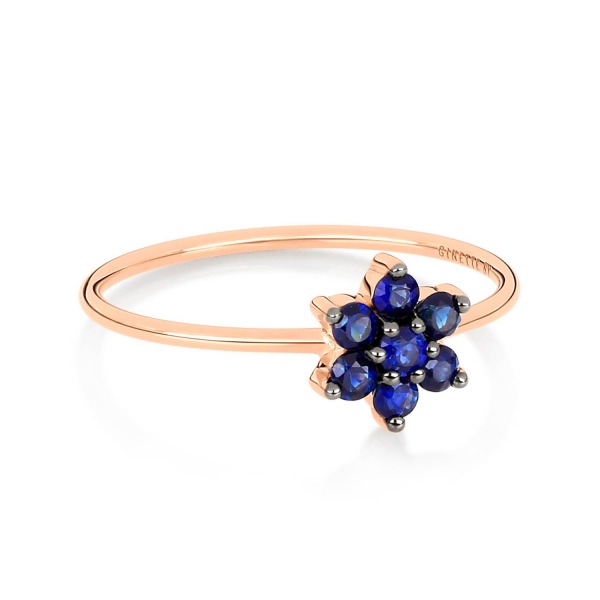 Bague Ginette NY SINGLE SAPPHIRE STAR RING