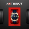 Montre TISSOT GENTLEMAN POWERMATIC 80 SILICIUM SOLID 18K GOLD BEZEL Bracelet Cuir