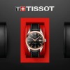 Montre Tissot Gentleman Powermatic 80 Silicium Solid 18K Gold bezel Bracelet Cuir