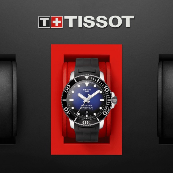 Montre Tissot Seastar 1000 Powermatic 80 Bracelet Caoutchouc