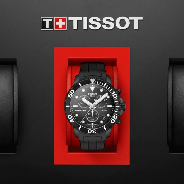 Montre Tissot Seastar 1000 Chronograph Bracelet Caoutchouc