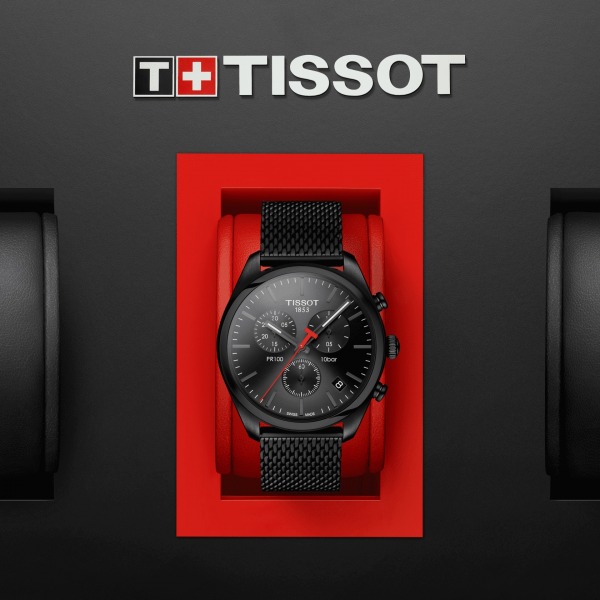 Montre Tissot PR 100 Chronograph Bracelet Acier inoxydable 316L