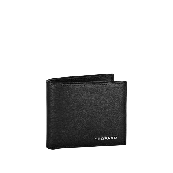 Petit Porte-Monnaie Chopard Classic Cuir De Veau Grainé Noir