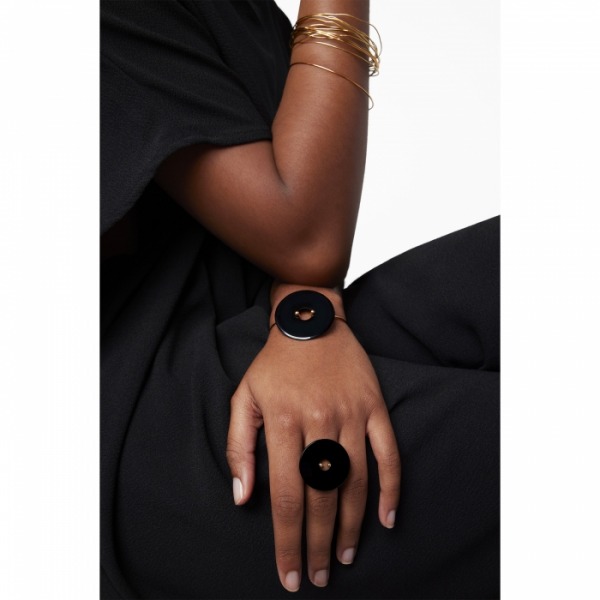 Bracelet Ginette NY DONUT ONYX BANGLE