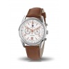 Montre LIP Himalaya 40mm Chronographe Cadran Blanc Bracelet Cuir