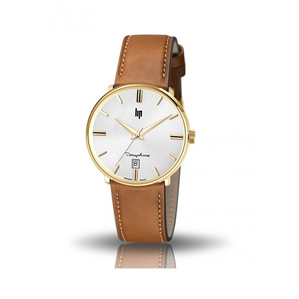 Montre LIP Dauphine Bracelet Cuir Clair