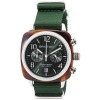 Montre Briston Clubmaster Classic Acétate Bracelet Nato Vert Anglais