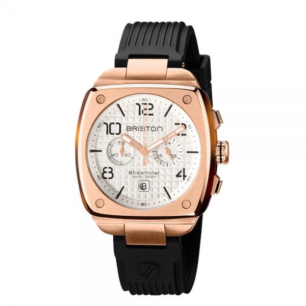 Montre BRISTON Streamliner Urban Acier Gold & Acétate Cadran Blanc