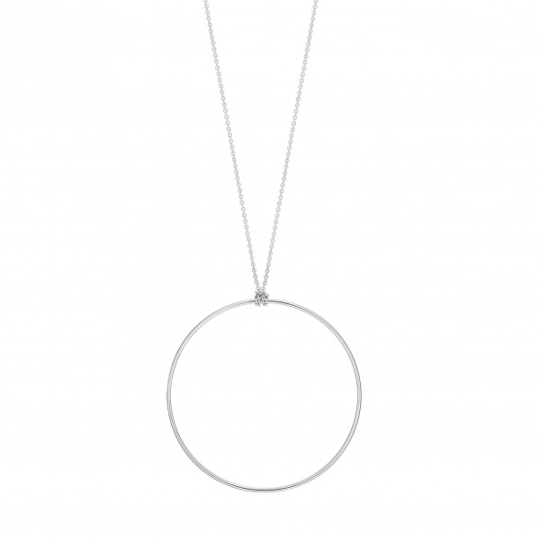 Collier Ginette NY Circle Or Blanc