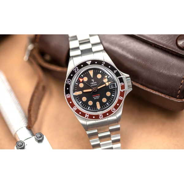 Montre Yema Superman Worldtime GMT Coke