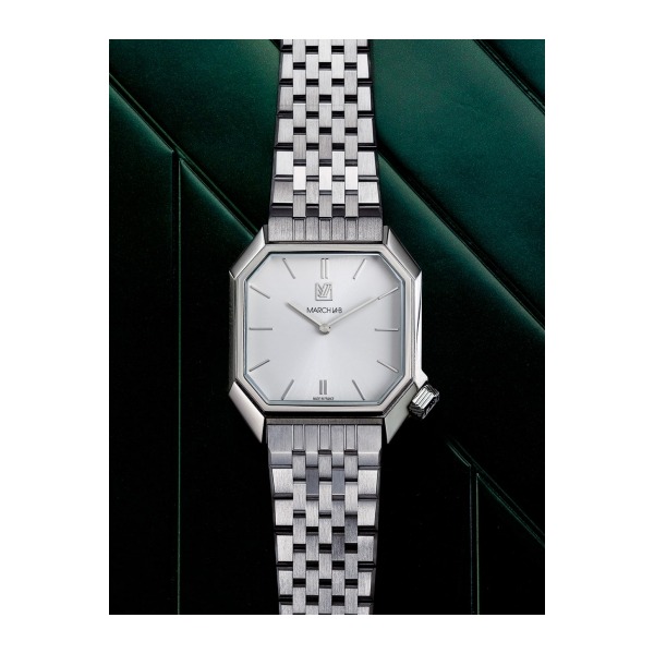 Montre MARCH LA.B Mansart Electric White bracelet Acier