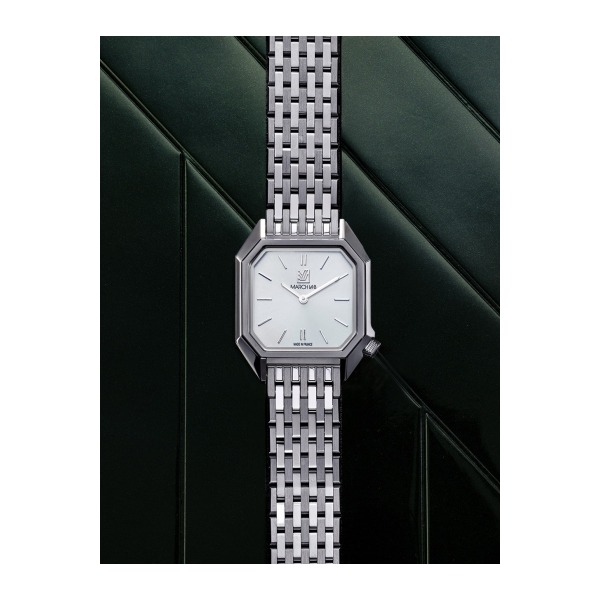 Montre MARCH LA.B Lady Mansart Electrique Cadran White Bracelet Acier