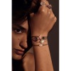 Bracelet Morganne Bello Cordon Taupe Coussin Quartz Rose Poudre