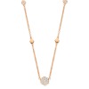 One More Eolo collier or rose et diamants