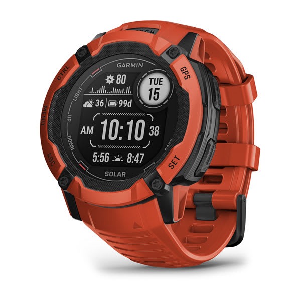 Montre Garmin Instinct 2X Solar Rouge