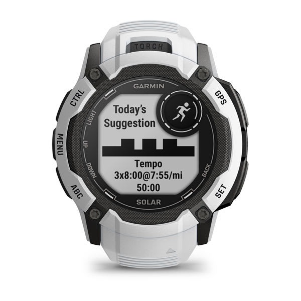 Montre Garmin Instinct 2X Solar Blanche