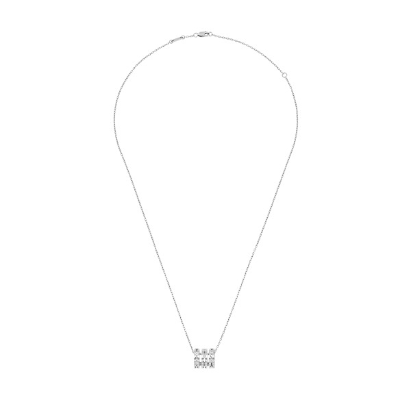 Collier Dinh Van Pulse Or Blanc et diamants