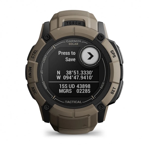 Montre Garmin Instinct 2X Solar Tactical Beige Coyotte