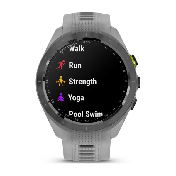 Montre GARMIN Approach® S70 Bracelet Silicone Gris 42mm