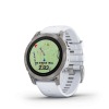 Montre Garmin Epix™ (Gen 2 Pro) 47mm Sapphire Titane Whitestone Bracelet Blanc