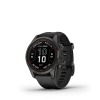 Montre Garmin Fenix 7s Pro Sapphire Solar Carbon Gray Titane Bracelet Noir