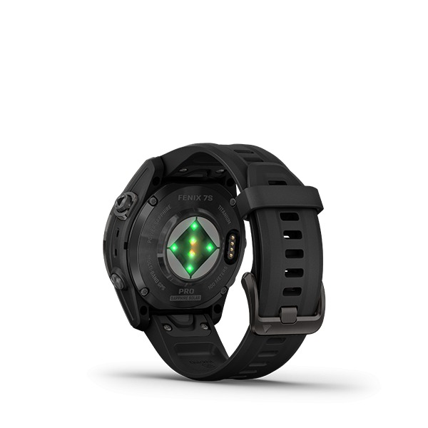 Montre Garmin Fenix 7s Pro Sapphire Solar Carbon Gray Titane Bracelet Noir