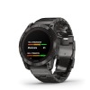 Montre Garmin Fenix 7x Pro Sapphire Solar Carbone Gris Titane Bracelet Metal