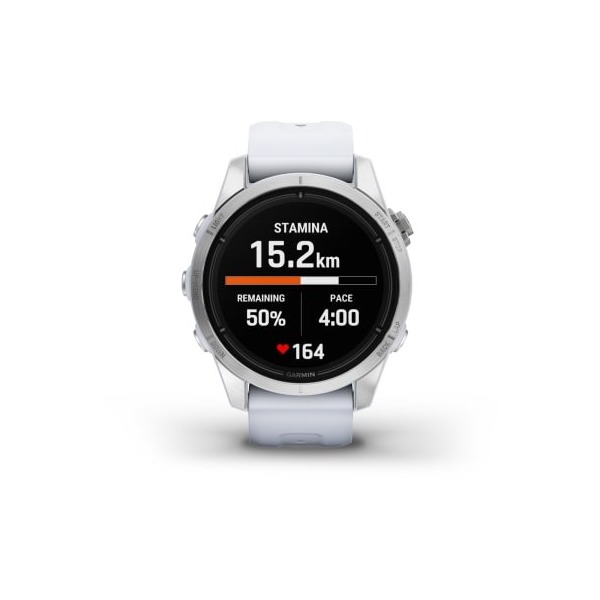 Montre Garmin Epix™ (Gen 2 Pro) 42mm Standart Edition Gray Bracelet Blanc