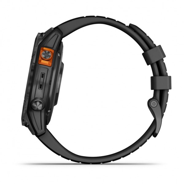 Montre Garmin Fenix 7 Pro Solar Edition Gray Bracelet Noir