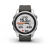 Montre Garmin Fenix 7s Pro Solar Edition Silver Bracelet Gris