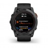 Montre Garmin Fenix 7x Pro Solar Edition Gray Bracelet Noir