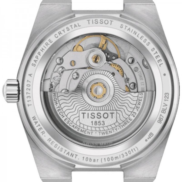 Montre Tissot PRX 35mm Cadran Nacre Blanche Bracelet Acier