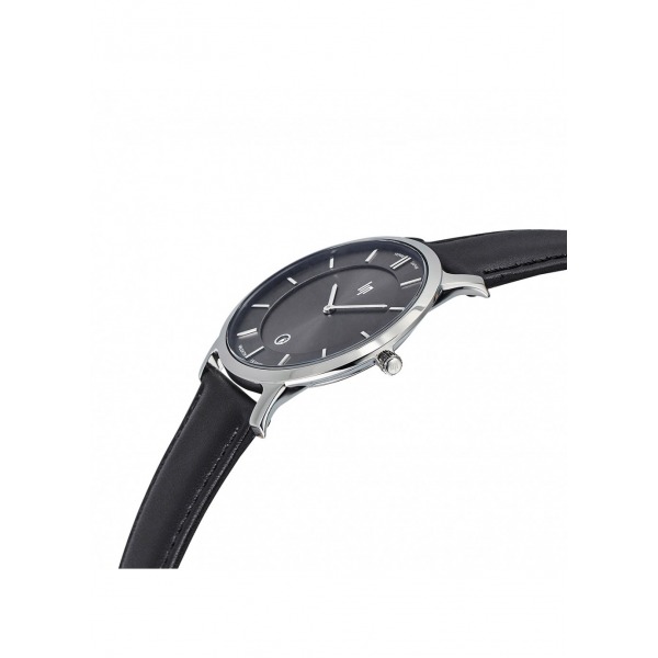 Montre LIP Valentin 39mm Cadran Noir Bracelet Cuir